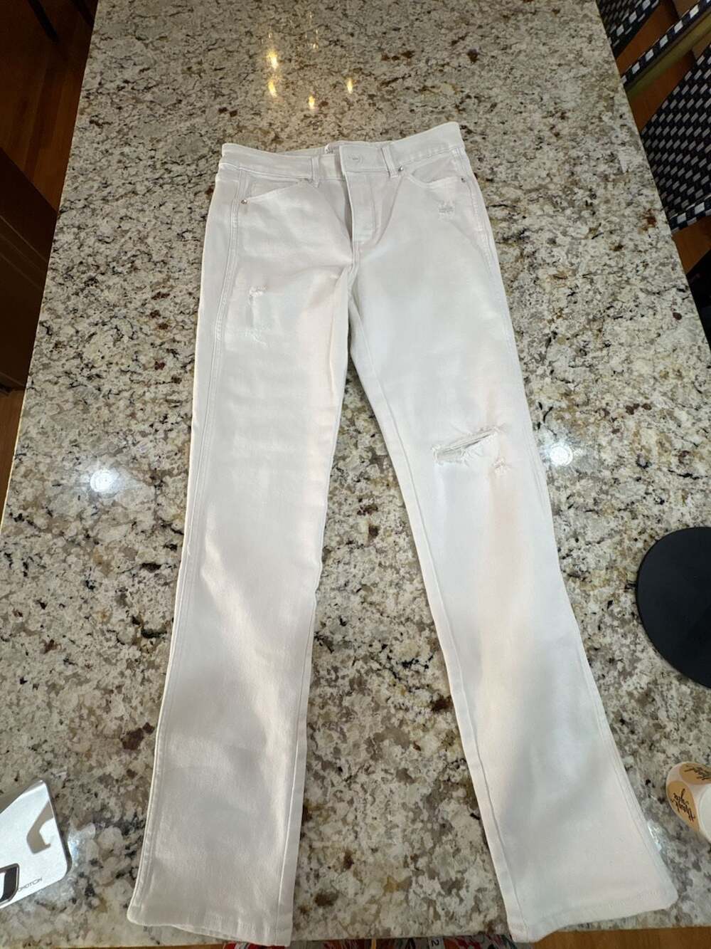 White House Black Market Straight 5 Pocket Jeans Size 8R White
